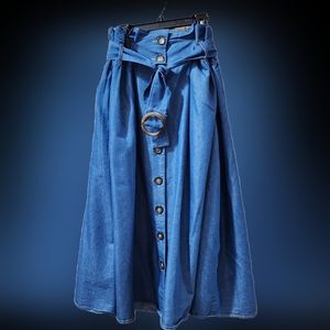 Live 4 Truth below knee high waist skirt.